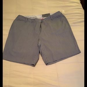 Talbots blue stripe women’s petite shorts 18wp